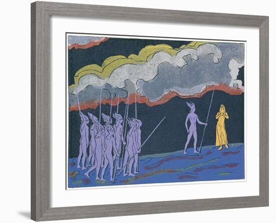 Brunnhilde Foretells Child Shall Be Great Hero Siegfried: Illustration for 'Die Walkure'-Phil Redford-Framed Giclee Print