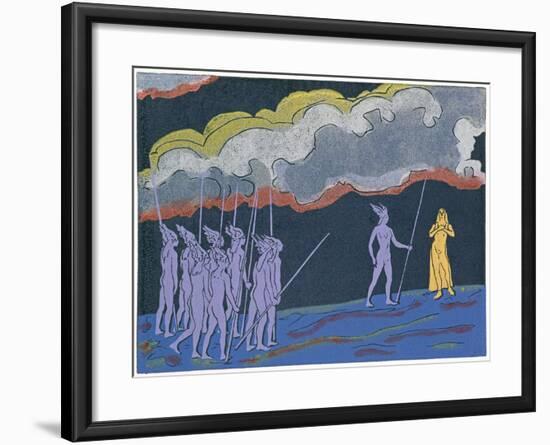 Brunnhilde Foretells Child Shall Be Great Hero Siegfried: Illustration for 'Die Walkure'-Phil Redford-Framed Giclee Print