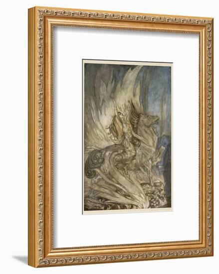 Brunnhilde's End-Arthur Rackham-Framed Photographic Print