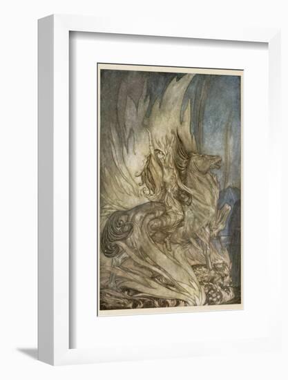 Brunnhilde's End-Arthur Rackham-Framed Photographic Print