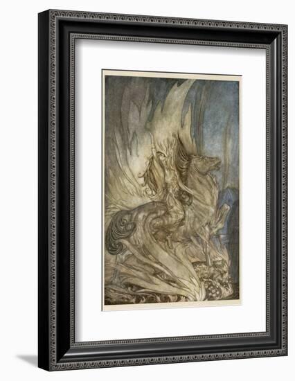 Brunnhilde's End-Arthur Rackham-Framed Photographic Print