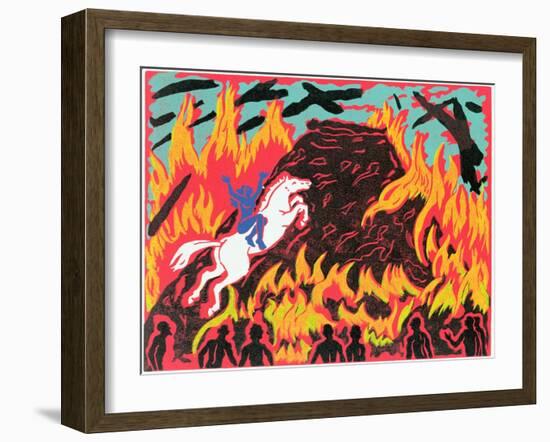 Brunnhilde's Immolation, Illustration from 'Gotterdammerung'-Phil Redford-Framed Giclee Print