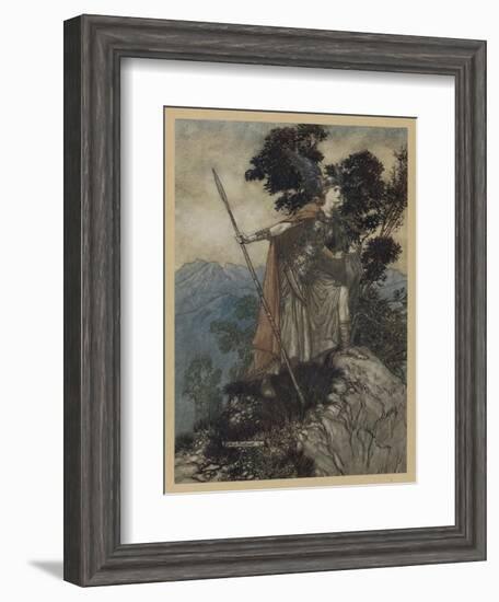 Brunnhilde-Arthur Rackham-Framed Art Print