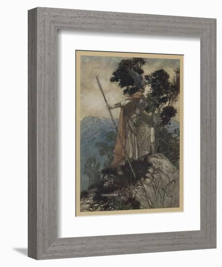 Brunnhilde-Arthur Rackham-Framed Art Print