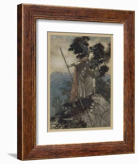 Brunnhilde-Arthur Rackham-Framed Art Print