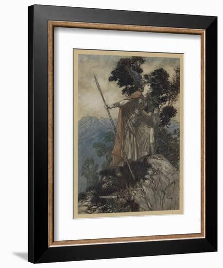 Brunnhilde-Arthur Rackham-Framed Art Print