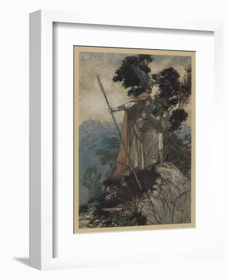 Brunnhilde-Arthur Rackham-Framed Art Print