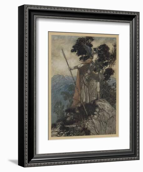 Brunnhilde-Arthur Rackham-Framed Art Print