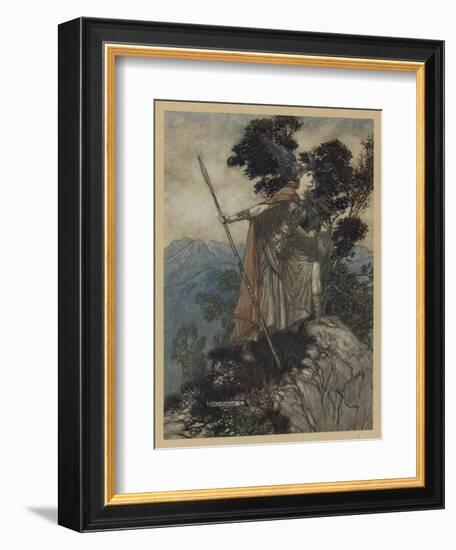 Brunnhilde-Arthur Rackham-Framed Art Print