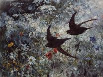 A Fox Taking a Crow; Rav Och Krakor, 1884-Bruno Andreas Liljefors-Giclee Print
