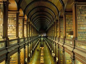 Gallery of the Old Library, Trinity College, Dublin, County Dublin, Eire (Ireland) by Bruno Barbier