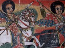 Wall Paintings in the Interior of the Christian Church of Ura Kedane Meheriet, Lake Tana, Ethiopia-Bruno Barbier-Photographic Print