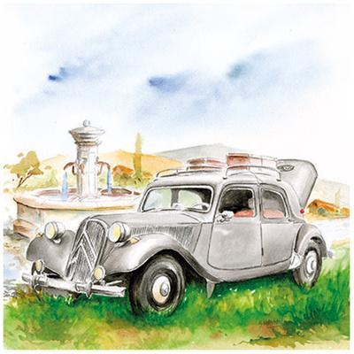 Set x12 Citroen Tintin Prints A4 Posters 1985 Special Herge drawings 2CV Car