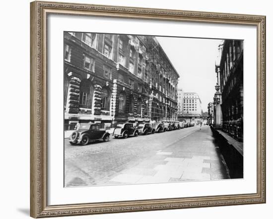 Brunswick Street, Liverpool, May 1946-null-Framed Photographic Print