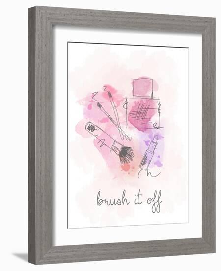 Brush it Off-Anna Quach-Framed Art Print