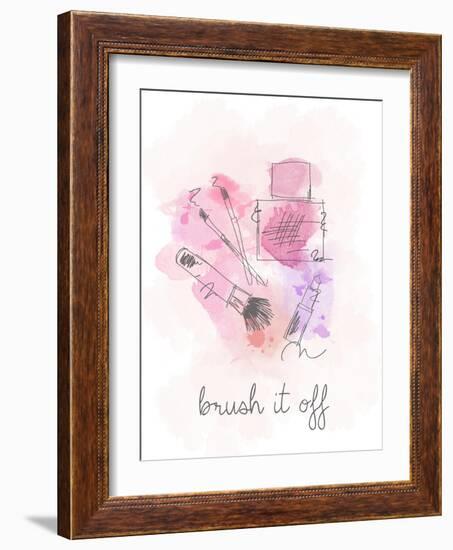 Brush it Off-Anna Quach-Framed Art Print