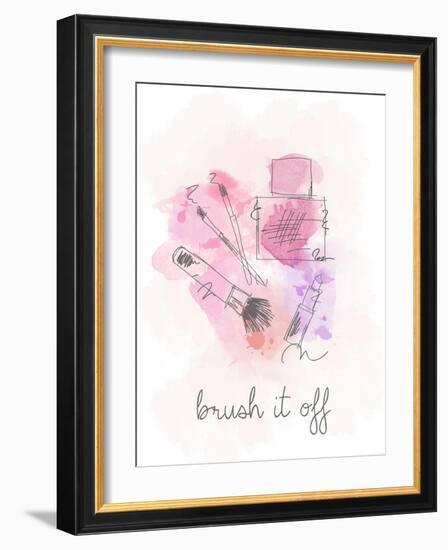 Brush it Off-Anna Quach-Framed Art Print