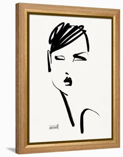 Brush Portrait IV-Anne Tavoletti-Framed Stretched Canvas