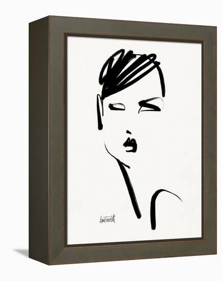 Brush Portrait IV-Anne Tavoletti-Framed Stretched Canvas