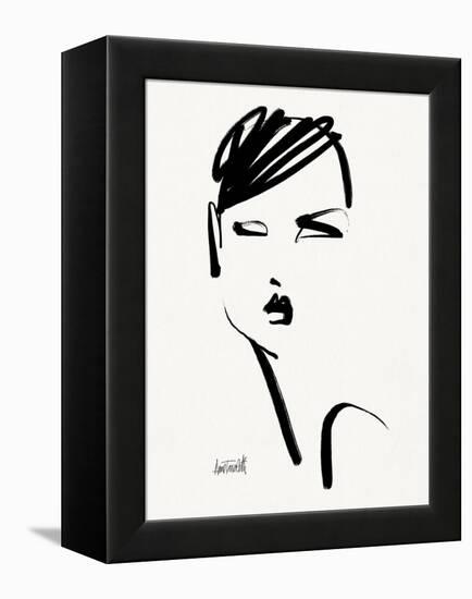 Brush Portrait IV-Anne Tavoletti-Framed Stretched Canvas