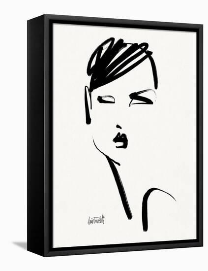 Brush Portrait IV-Anne Tavoletti-Framed Stretched Canvas