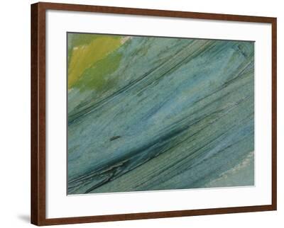 'Brush Strokes on Abstractly Painted Background' Photographic Print