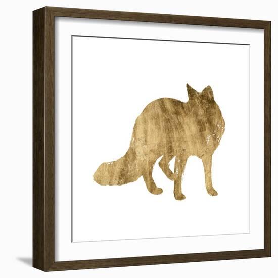 Brushed Gold Animals III-Grace Popp-Framed Art Print