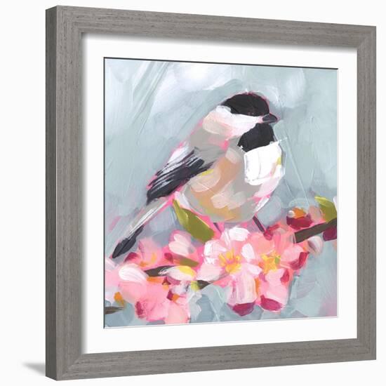 Brushstroke Bird II-Jennifer Parker-Framed Art Print