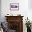 Brushstroke Flag Haiti-robodread-Framed Art Print displayed on a wall