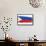 Brushstroke Flag Philippines-robodread-Framed Stretched Canvas displayed on a wall