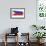 Brushstroke Flag Philippines-robodread-Framed Art Print displayed on a wall