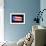 Brushstroke Flag Puerto Rico-robodread-Framed Art Print displayed on a wall