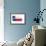 Brushstroke Flag Texas-robodread-Framed Art Print displayed on a wall