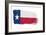 Brushstroke Flag Texas-robodread-Framed Art Print