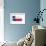 Brushstroke Flag Texas-robodread-Framed Art Print displayed on a wall