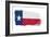 Brushstroke Flag Texas-robodread-Framed Art Print