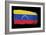 Brushstroke Flag Venezuela-robodread-Framed Art Print