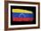 Brushstroke Flag Venezuela-robodread-Framed Art Print