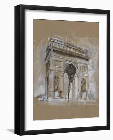 Brushwork Architecture Study I-Ethan Harper-Framed Art Print