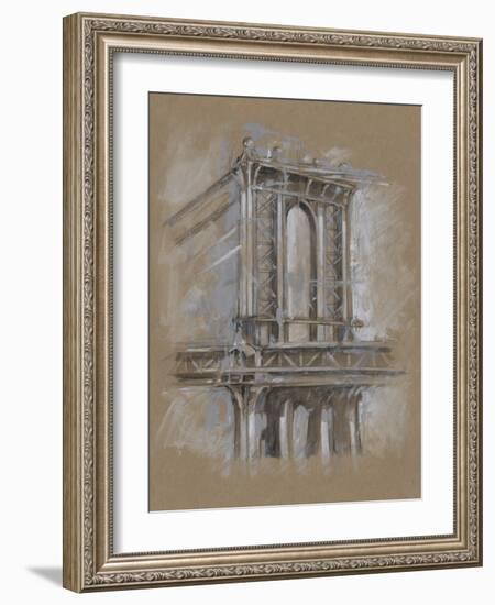 Brushwork Architecture Study IV-Ethan Harper-Framed Art Print