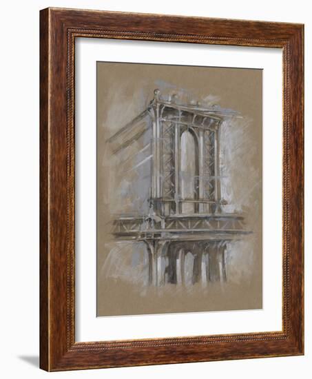 Brushwork Architecture Study IV-Ethan Harper-Framed Art Print