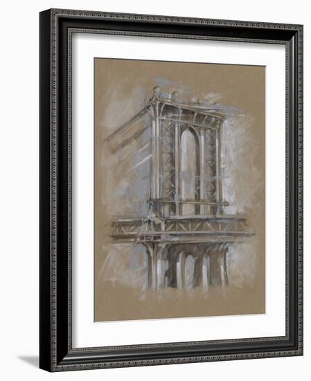 Brushwork Architecture Study IV-Ethan Harper-Framed Art Print