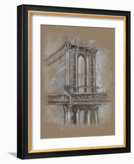 Brushwork Architecture Study IV-Ethan Harper-Framed Art Print