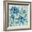 Brushy Blue Flowers I-Silvia Vassileva-Framed Art Print