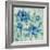 Brushy Blue Flowers I-Silvia Vassileva-Framed Art Print