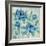 Brushy Blue Flowers I-Silvia Vassileva-Framed Art Print