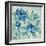 Brushy Blue Flowers I-Silvia Vassileva-Framed Art Print