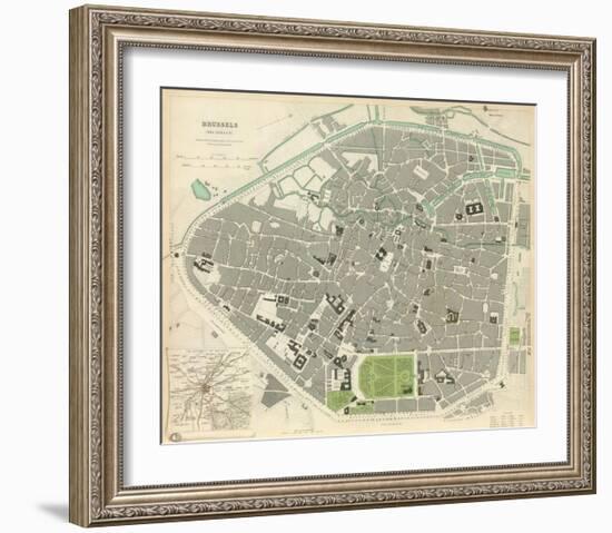 Brussels, Belgium, c.1837-null-Framed Art Print