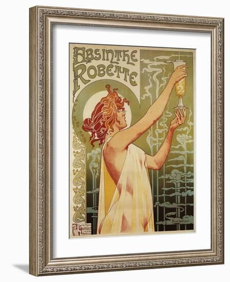 Brussels, Belgium - Robette Absinthe Advertisement Poster-Lantern Press-Framed Art Print