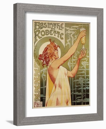 Brussels, Belgium - Robette Absinthe Advertisement Poster-Lantern Press-Framed Art Print